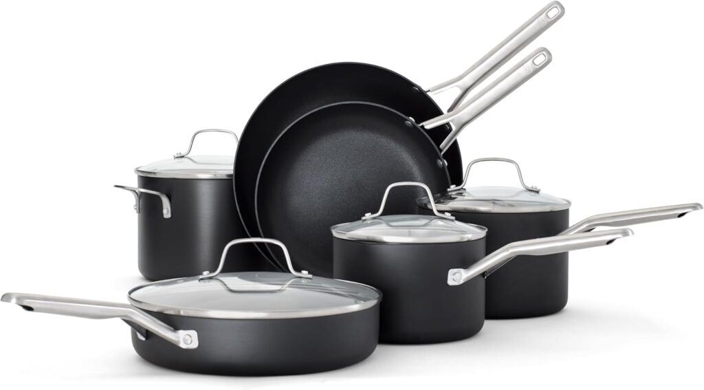 -Calphalon Hard-Anodized Nonstick 10-Piece Cookware Set review