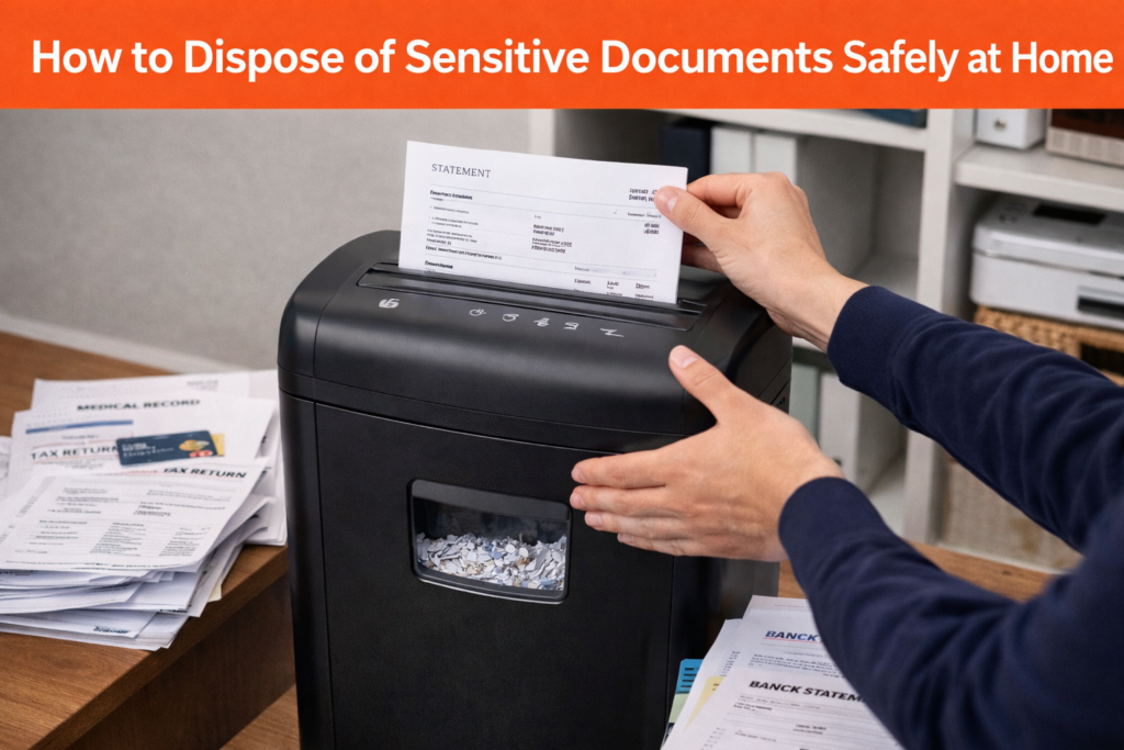 How to Dispose of Sensitive Documents Safely at Home